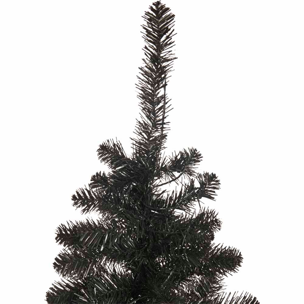 Wilko 6ft Black Pre-Lit Christmas Tree Image 3