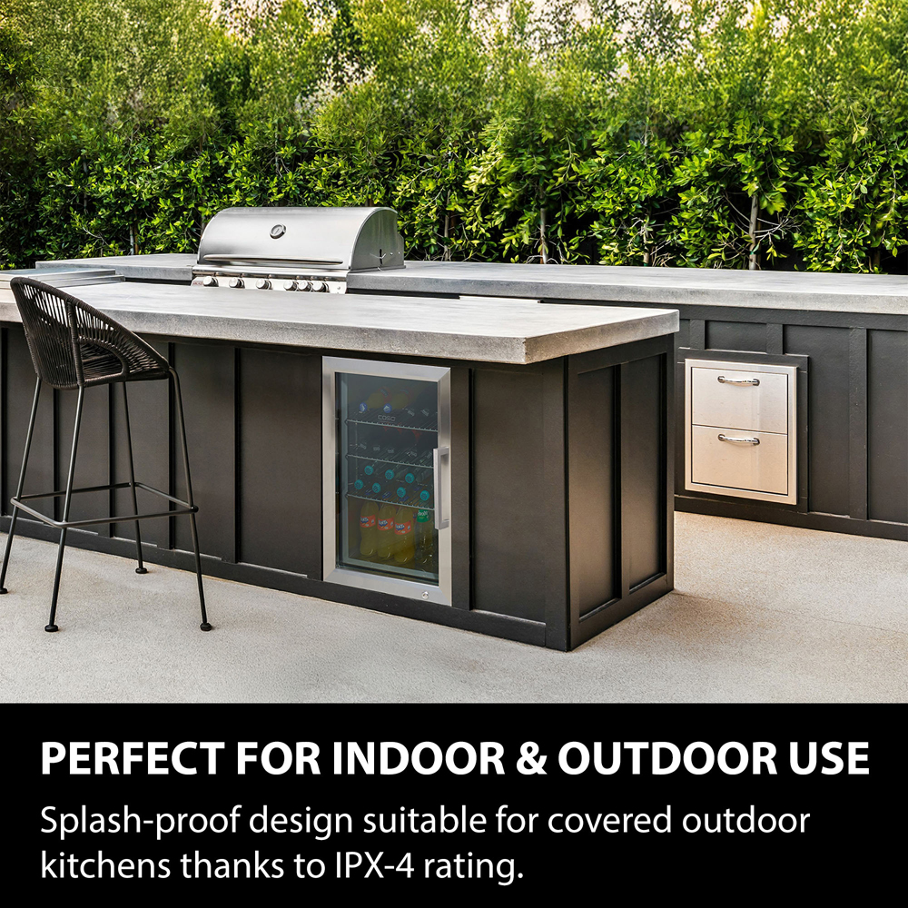 CASO Design 701 Stainless Steel BBQ Wine Cooler with Left Hinge 63L Image 2