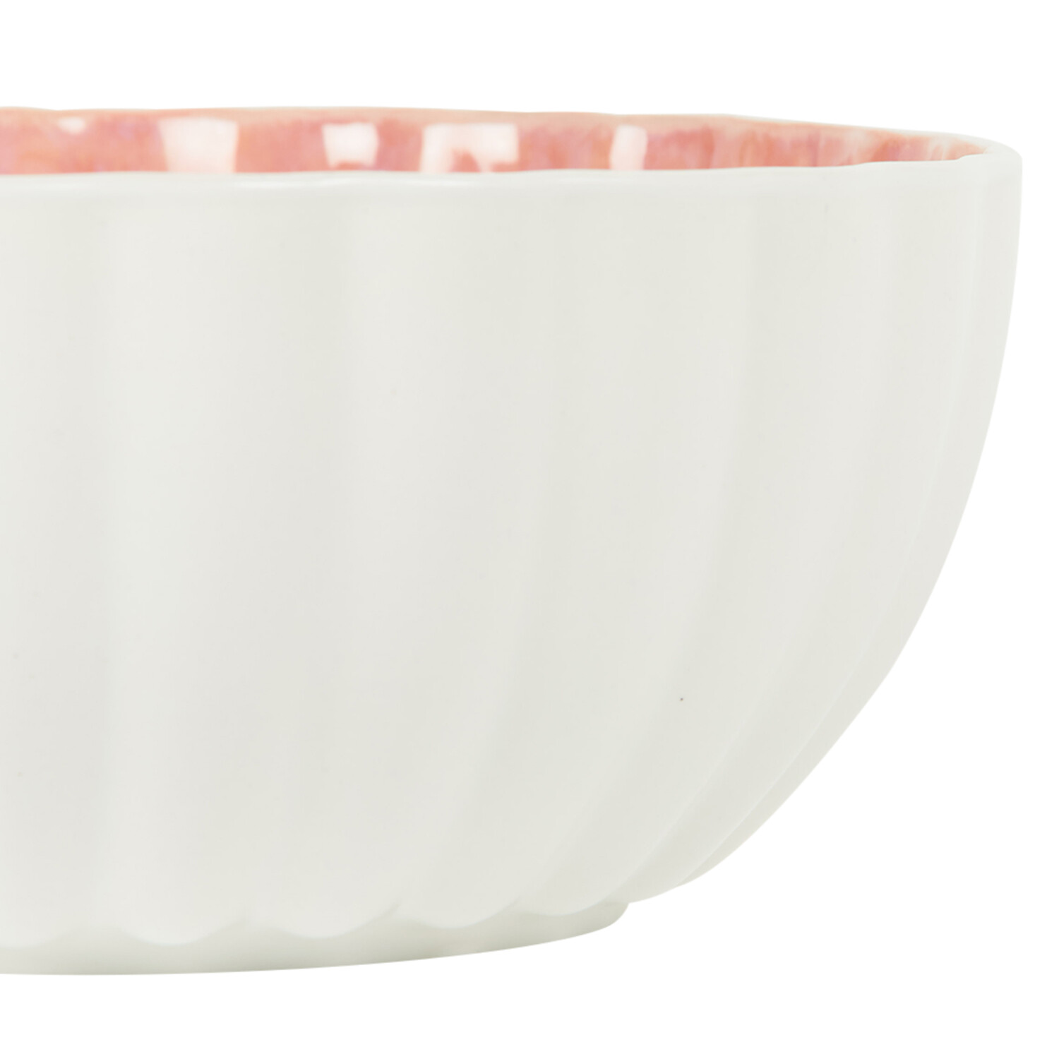 Reactive Glaze Rice Bowl Pink Image 4