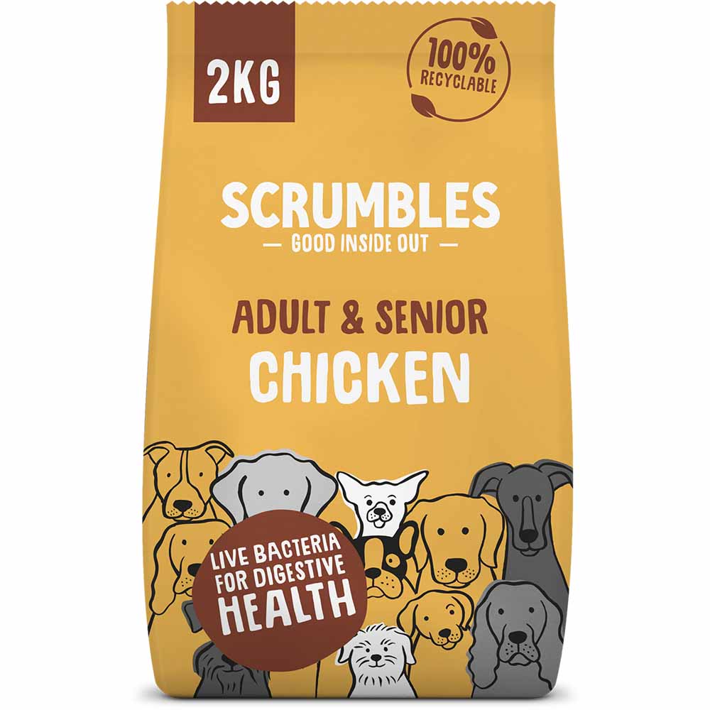 Scrumbles Chicken Adult Dry Dog Food 2kg Image 1