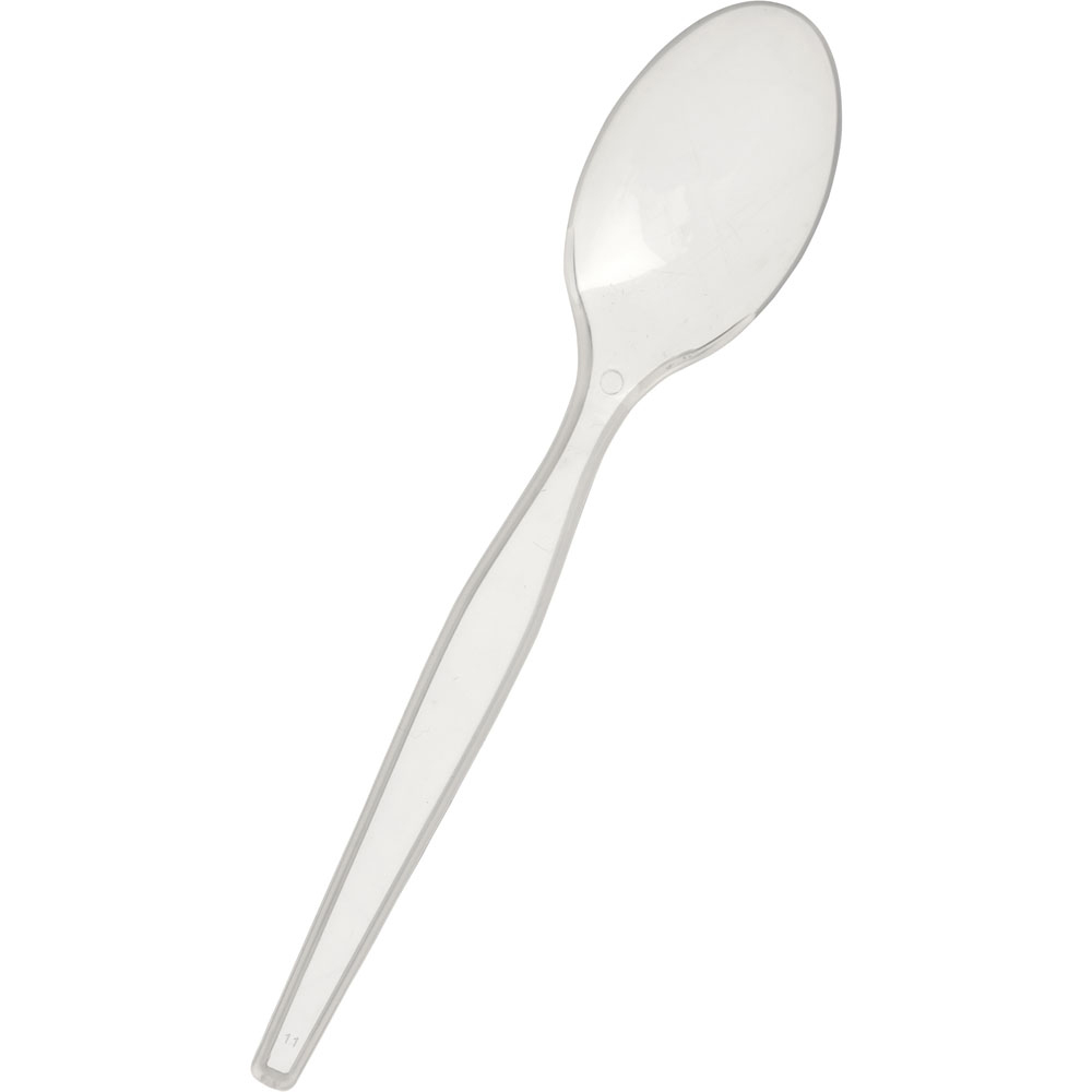 Wilko 30 Pack Plastic Clear Dessert Spoons   Image 5
