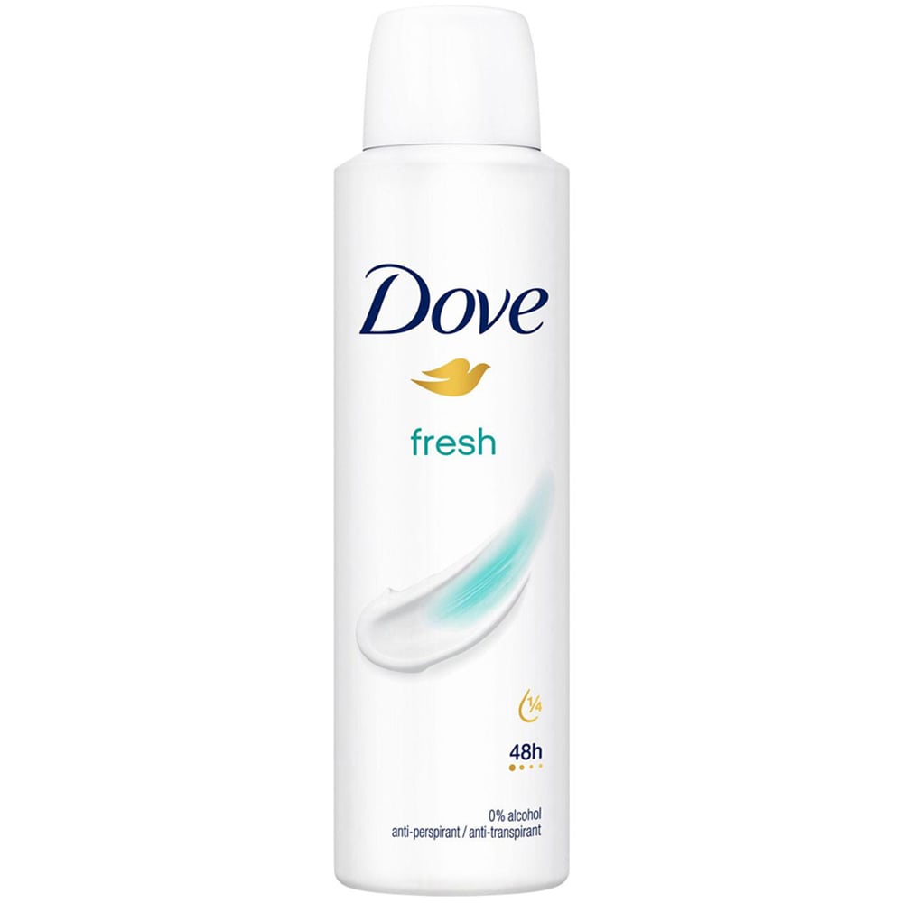 Dove Fresh Sweat Protection Women Anti-Perspirant Deo 150ml 6 Pack Image 2