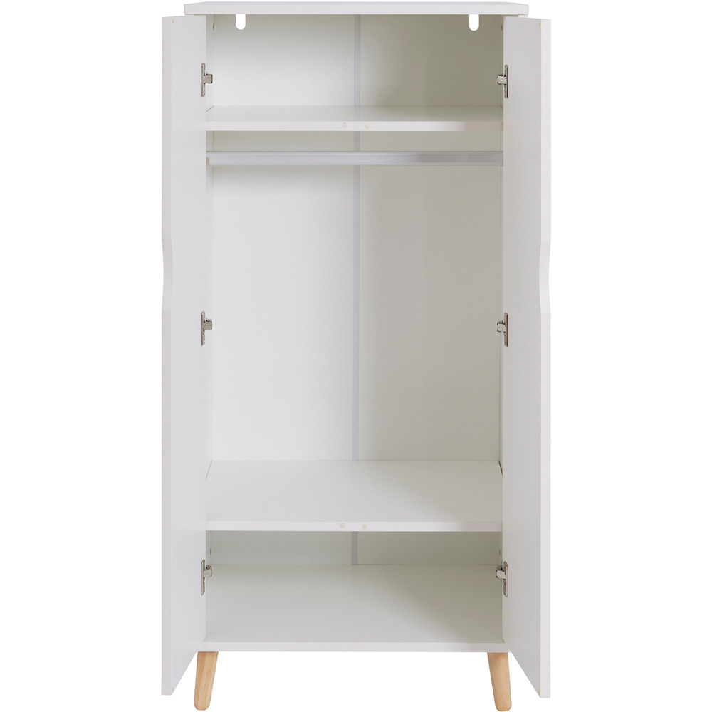 Liberty House Toys 2 Door White Kids Wardrobe Image 4