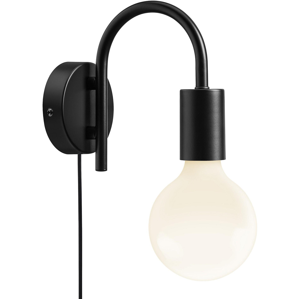 Nordlux Paco E27 Black Wall Light Image 5