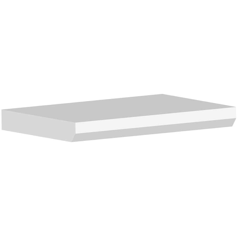 National Skirting White Bevelled Edge Primed Window Board 25mm 140 x 4200mm Image 1