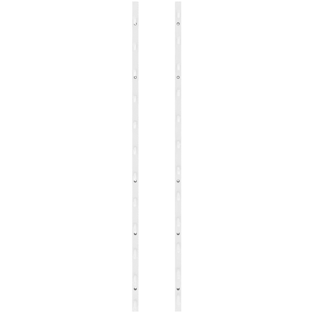 vidaXL 12 Bottle White Wall Mounted Wine Rack Set of 2 Image 3