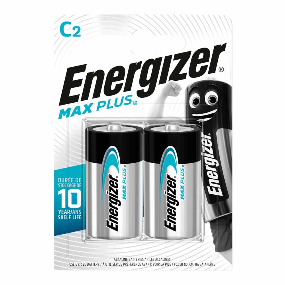 Energizer MaxPlus Batteries C 2 pack Image 1