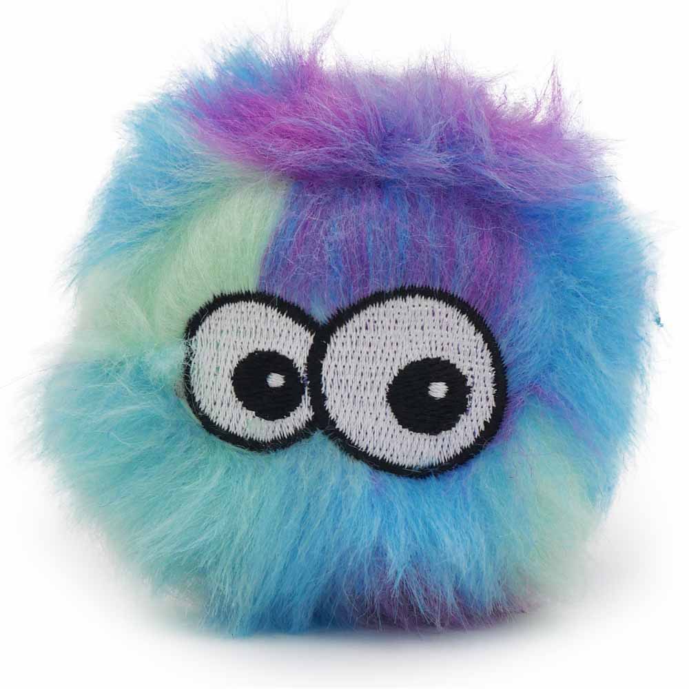 Wilko Colourful Fur Ball Cat Toy Image 1