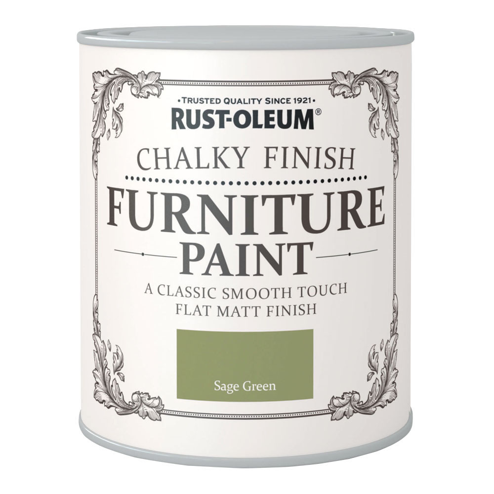 Rust-Oleum Sage Green Chalky Finish Furniture Pain t 750ml Image
