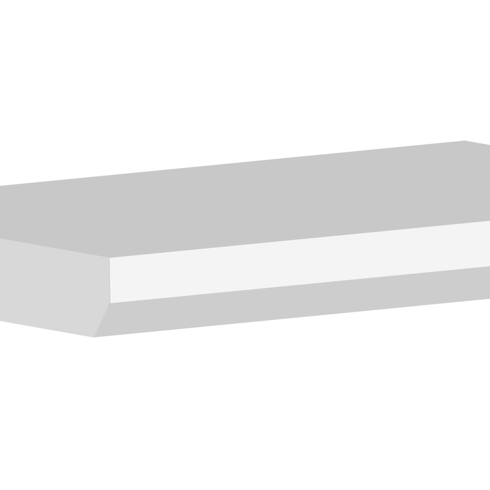 National Skirting White Bevelled Edge Primed Window Board 25mm 195 x 4200mm Image 3