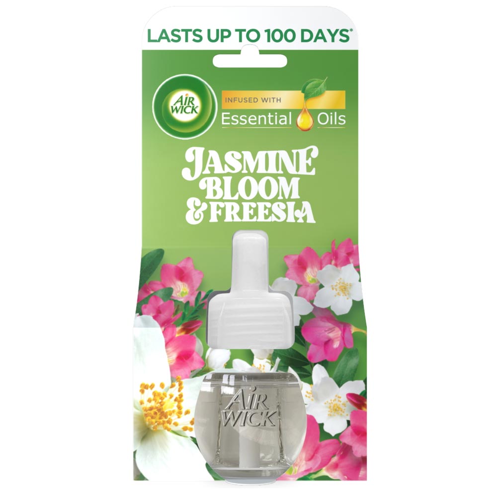 Air Wick Jasmine Bloom and Freesia Air Freshener Electrical Single Refill 19ml Image 2