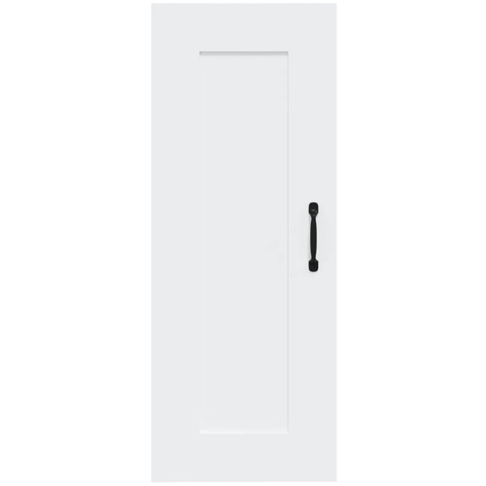 vidaXL Single Door White Wall Cabinet Image 4