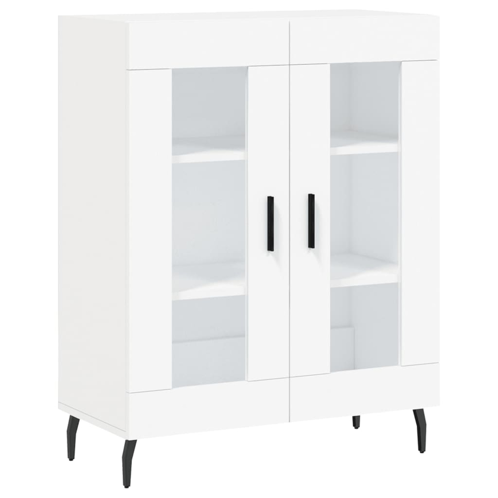 vidaXL 4 Door White Highboard Image 7