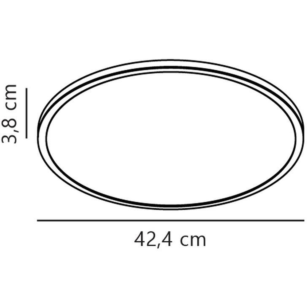Nordlux Oja 42 2700K White Sensor LED Ceiling Light Image 3
