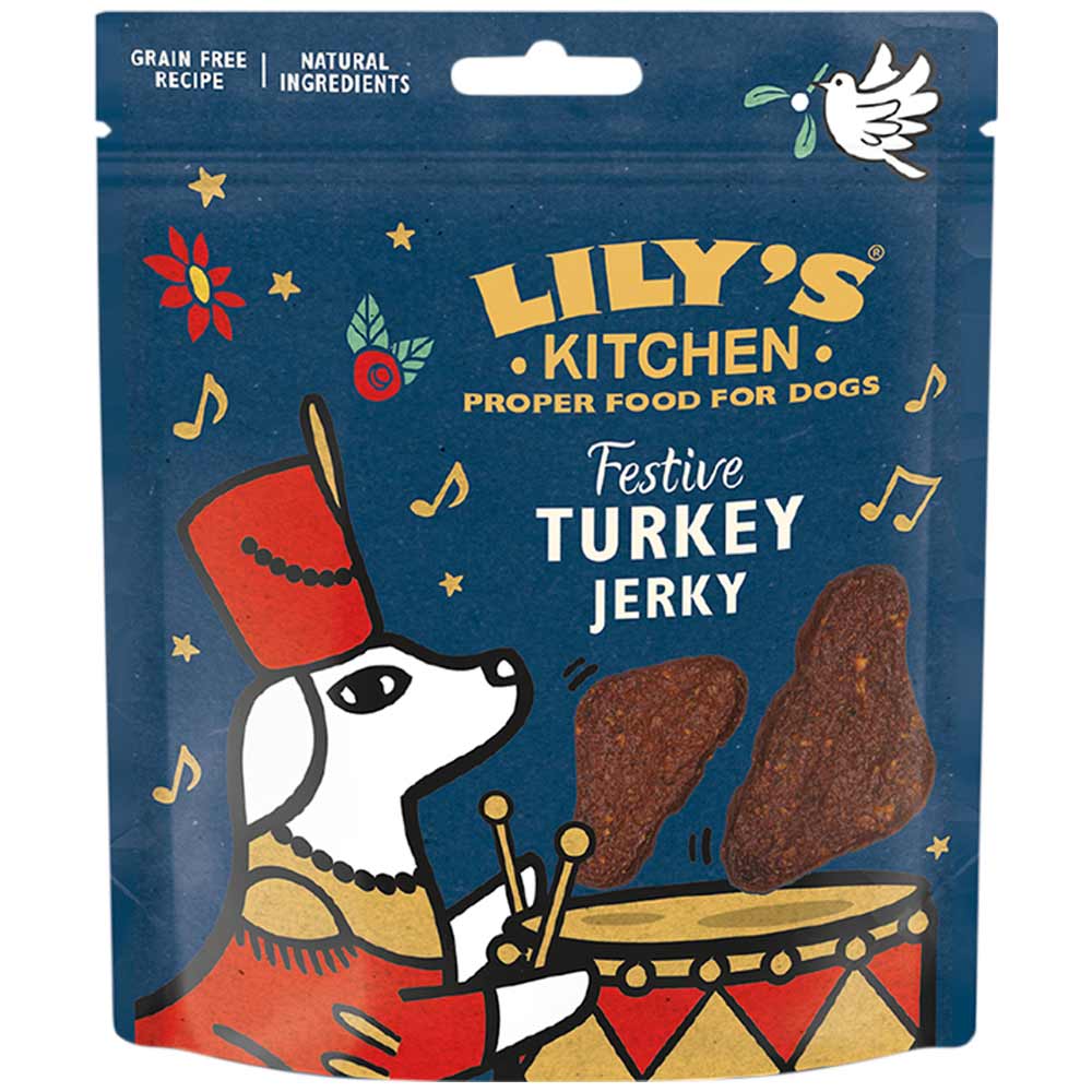Lily's Kitchen Festive Turkey Jerky Dog Bites 70g Image 1