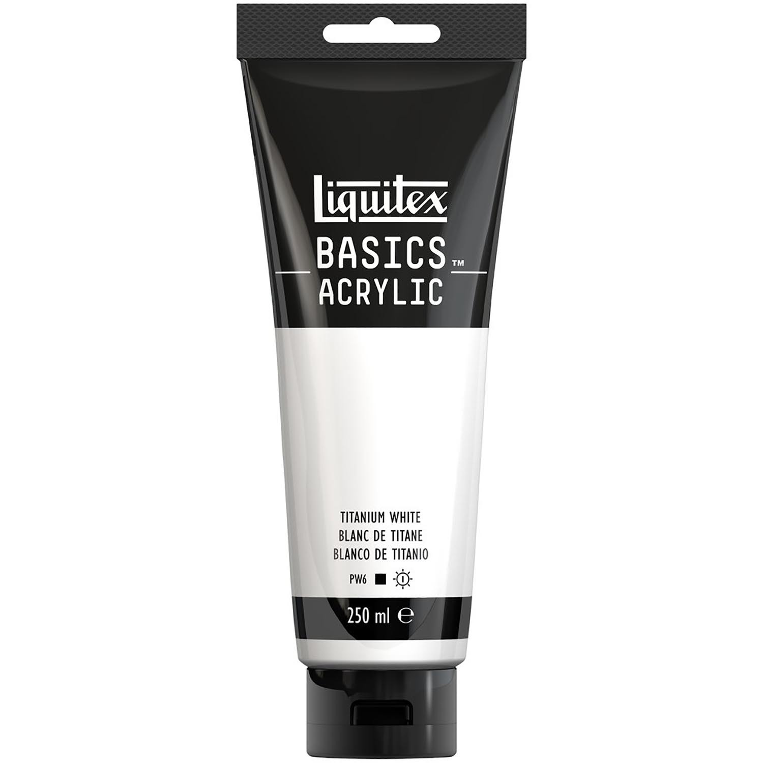 Liquitex Basics Acrylic Titanium White Paint 118ml Image