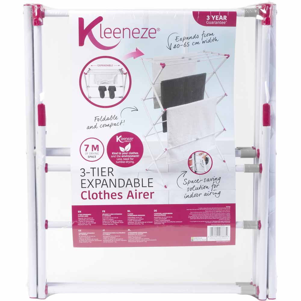 Kleeneze Expandable Clothes Airer 7m Image 8
