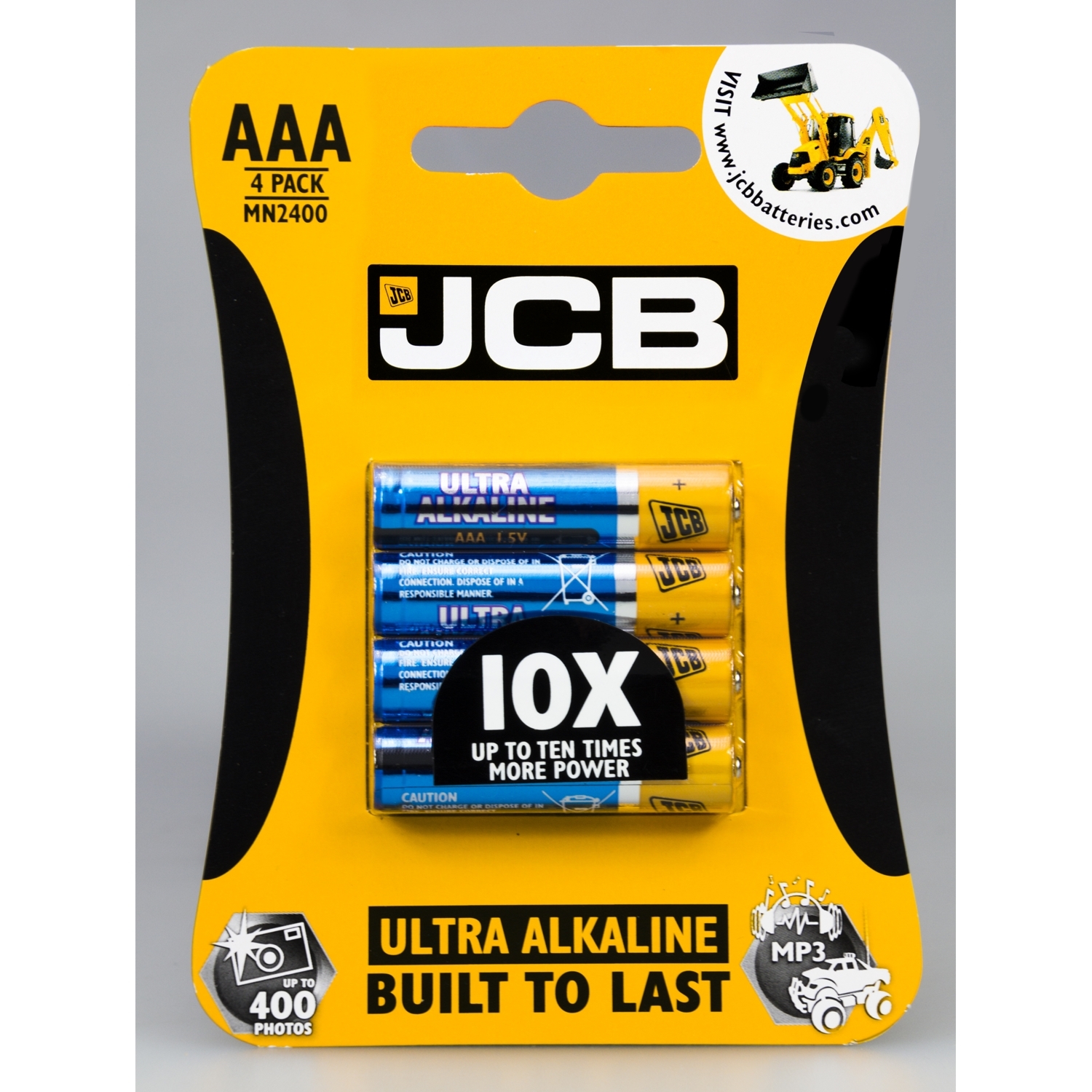 JCB AAA 4 Pack Ultra Alkaline Batteries Image