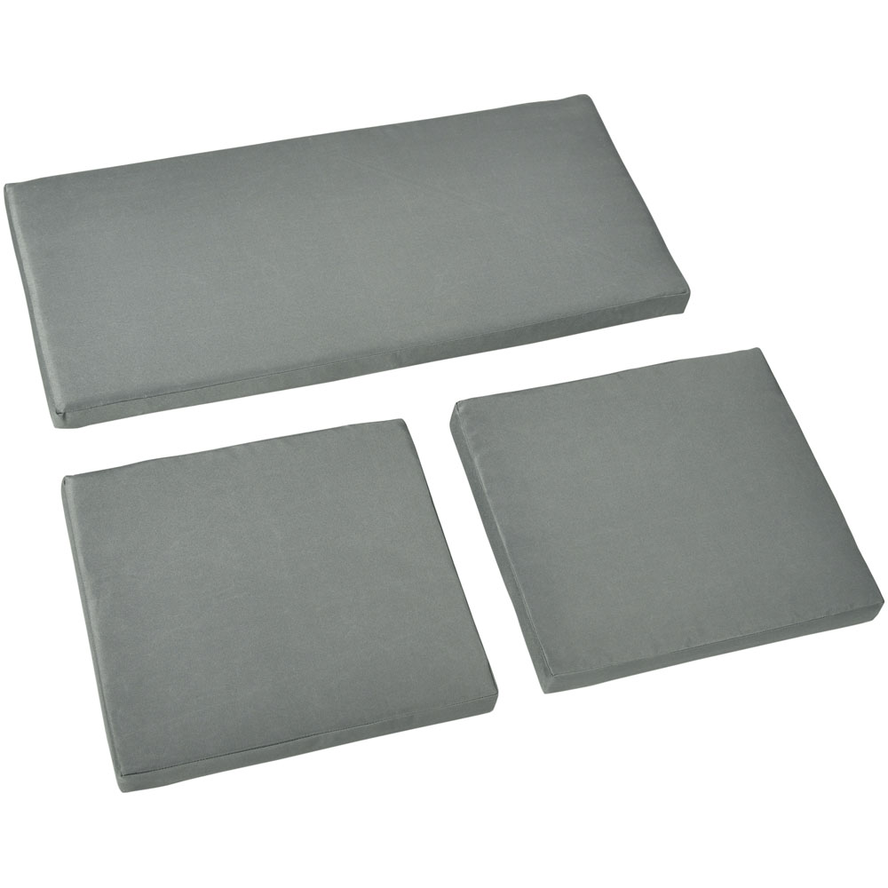 Outsunny Grey Outdoor Seat Cushion Pads Image 1