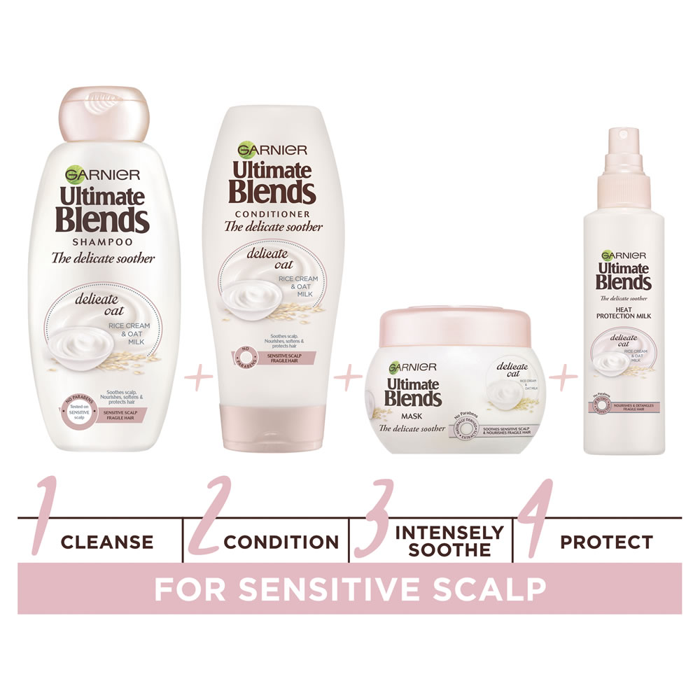 Garnier Ultimate Blends Oat Milk Sensitive Scalp Shampoo 360ml Image 4