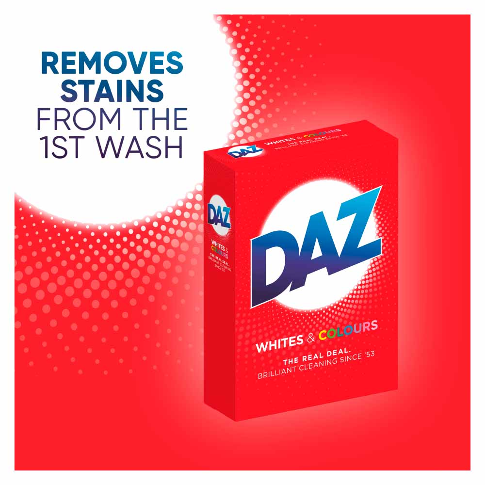 Daz Washing Powder For Whites & Colours 2.6Kg 40 Washes Image 4