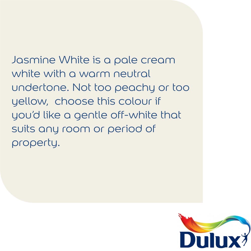 Dulux Walls & Ceilings Jasmine White Matt Emulsion Paint 5L Image 5