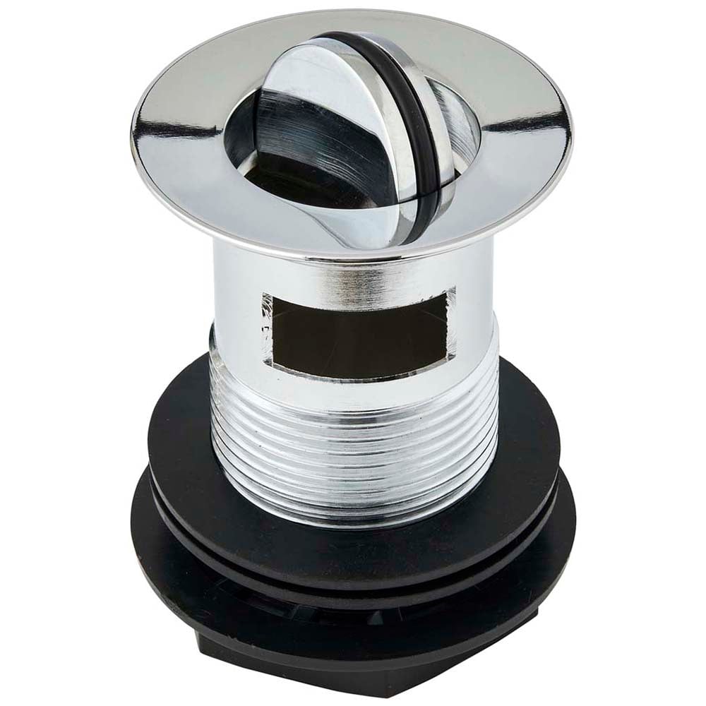 Wilko 32mm Chromed Brass Flip Top Basin Waste Flip Image 1