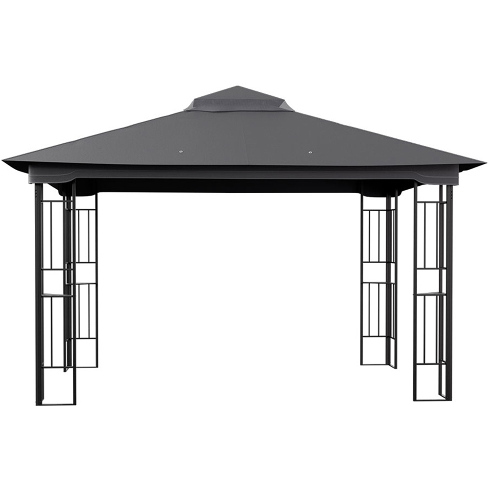 Living and Home 4 x 3m Garden Gazebo with Curtains Image 3