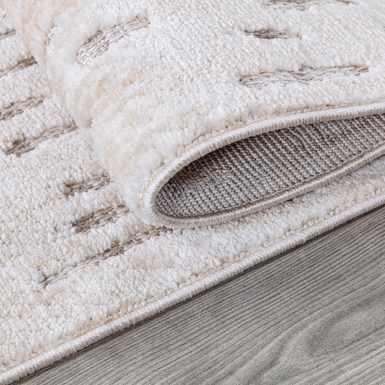 Broadway Cosy Rug - Neutral / 120cm Image 3