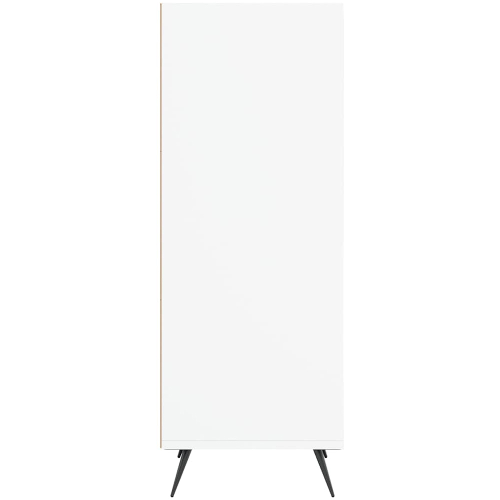 vidaXL 3 Shelf White Tall Storage Cabinet Image 5