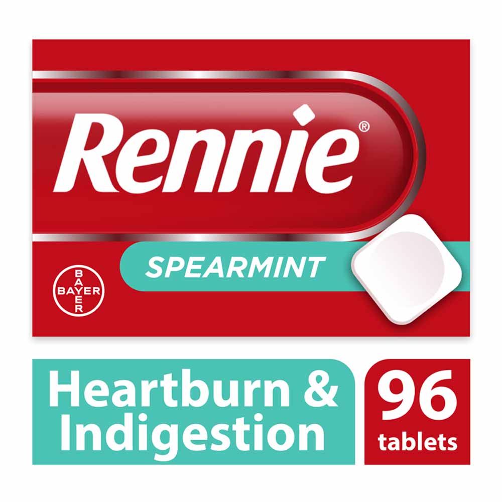 Rennie Spearmint Tablets 96 pack Image 1