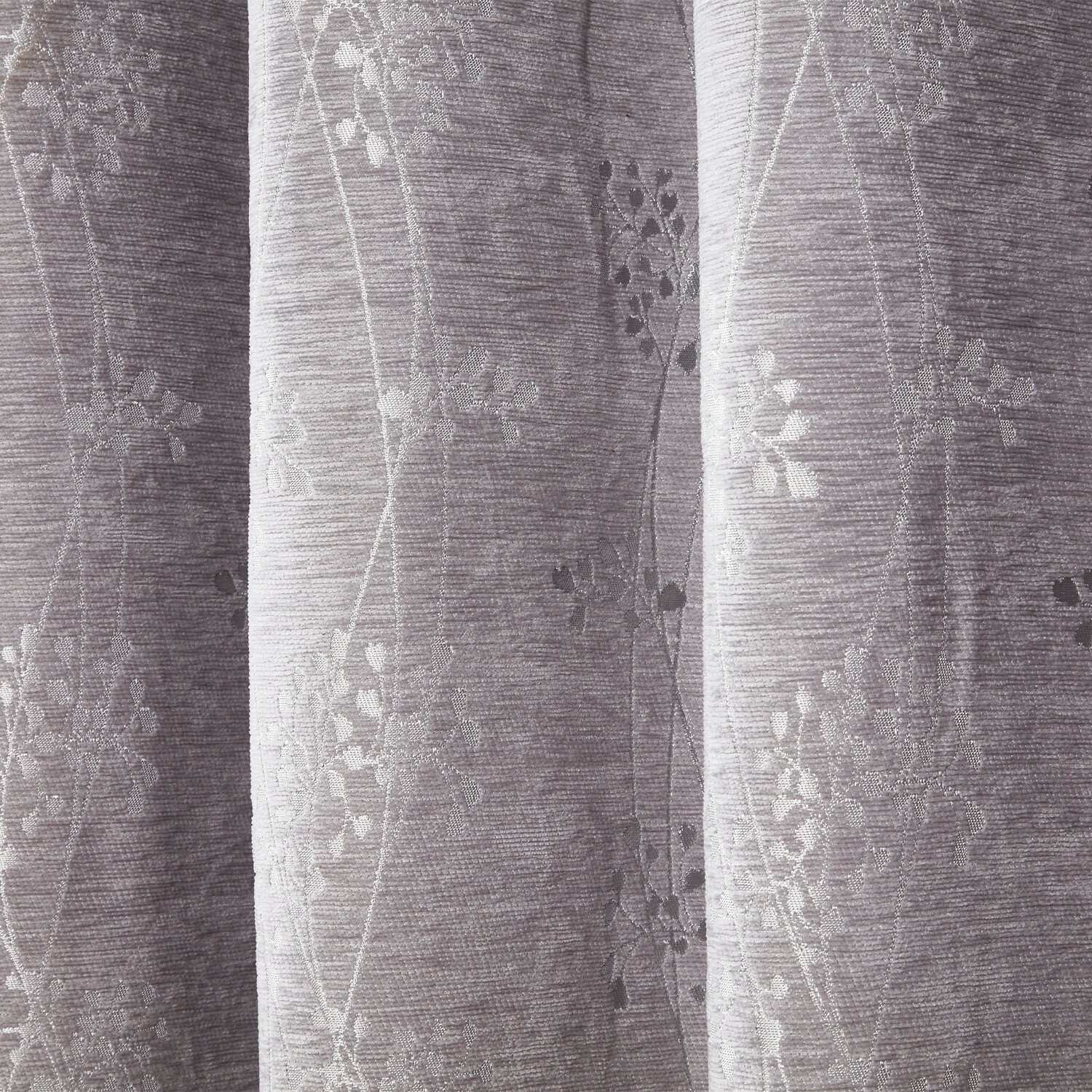 Grace Chenille Curtain Grey 229cm Image 4