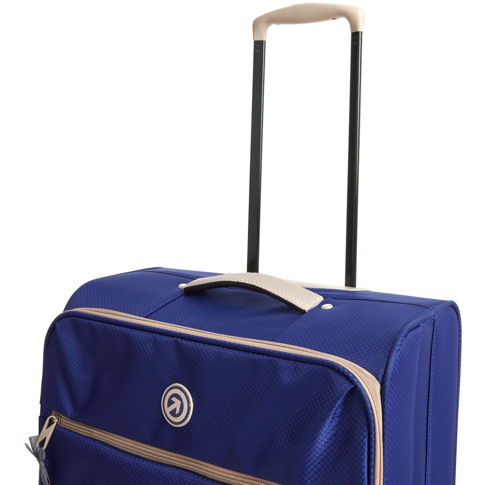 Wilko Ultralite Suitcase Blue 26 inch Image 2
