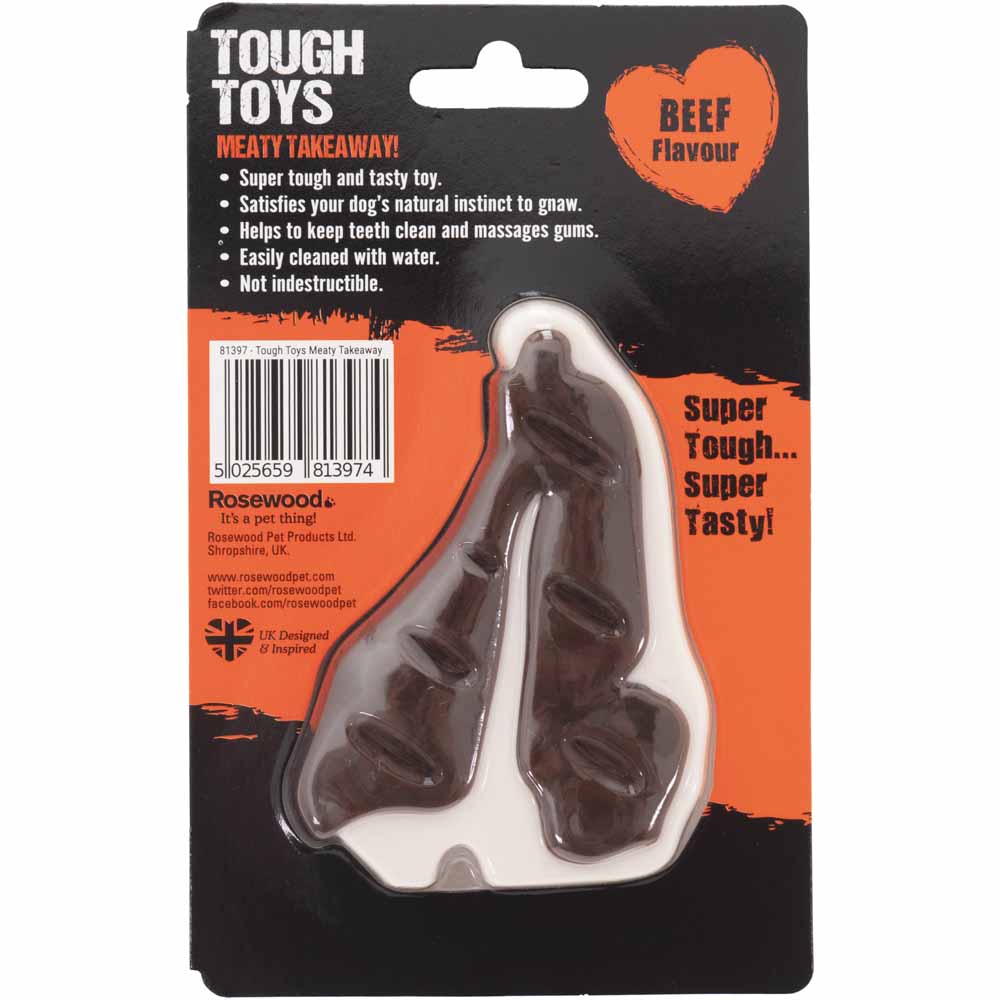 Rosewood Tough and Tasty Beef Flavour Dog Toy   Image 3