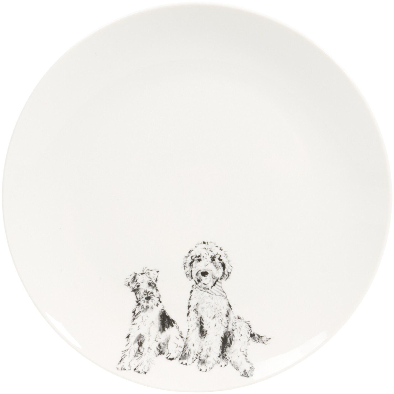 12 Piece Waggy Tails Dinnerware Set White Image 7