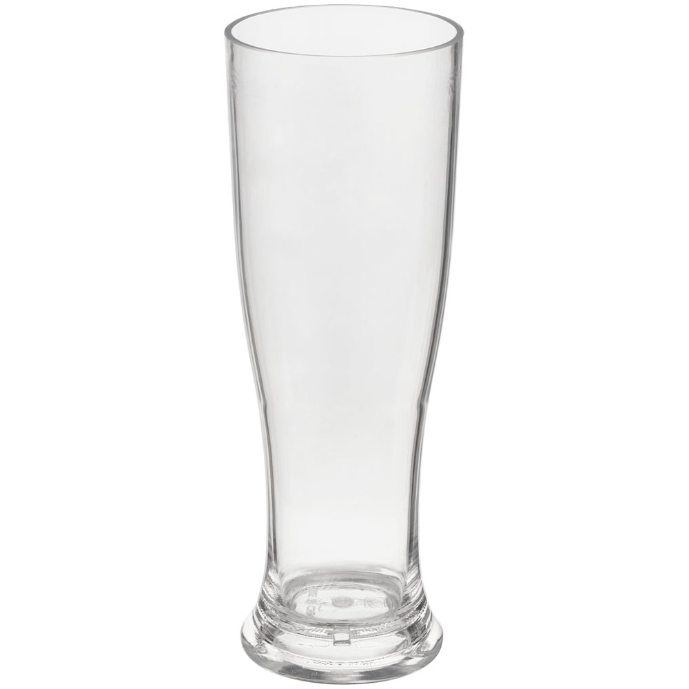 Wilko Clear Plastic Beer Glasses 4 Pack Image 3