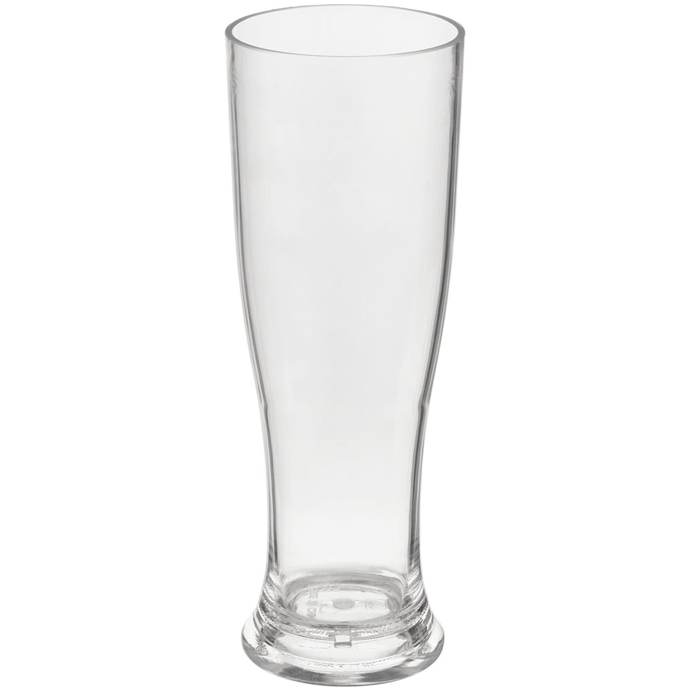 Wilko Clear Plastic Beer Glasses 4 Pack Wilko