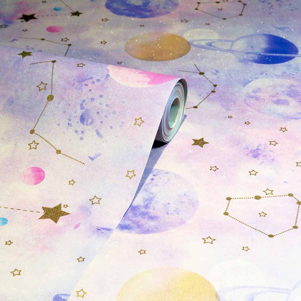 Arthouse Stargazer Pink Multi Wallpaper Image 2