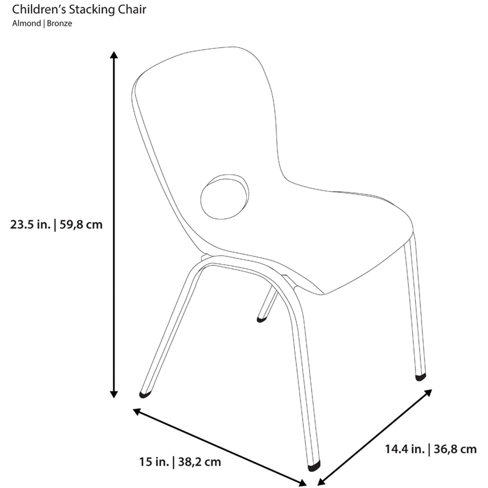 Lifetime Products Set of 4 Kids Stack Essential Chair Image 9