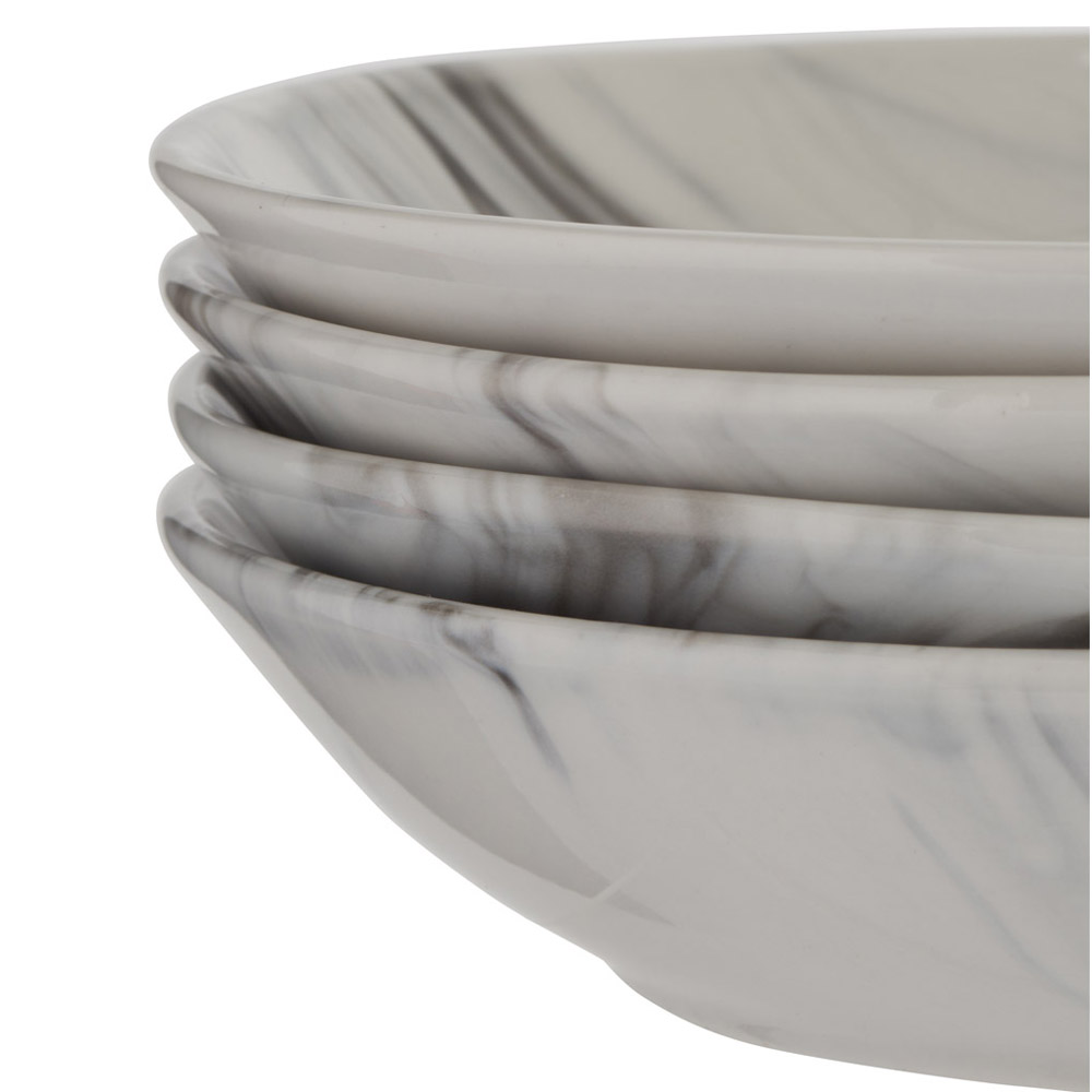 Wilko Marble Design Pasta Bowls 4 Pack Image 5