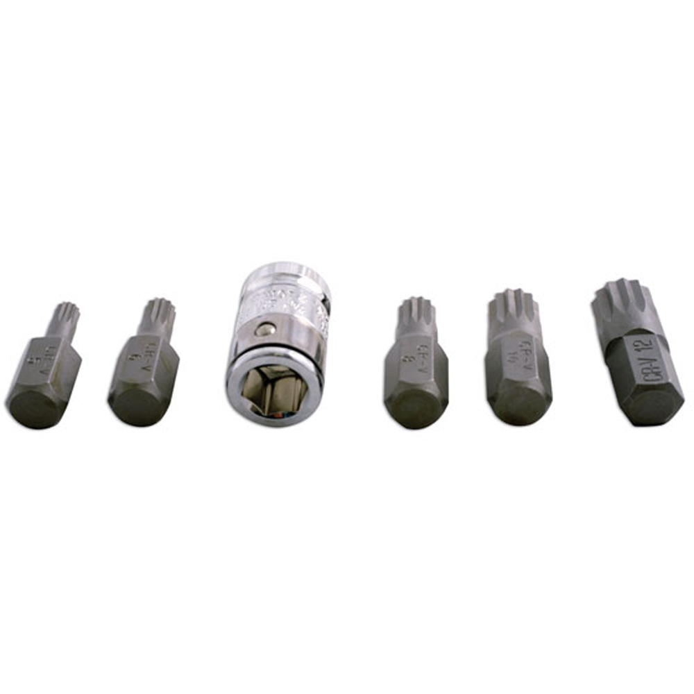 Laser 592 6 Piece Spline Bit Set Image 2