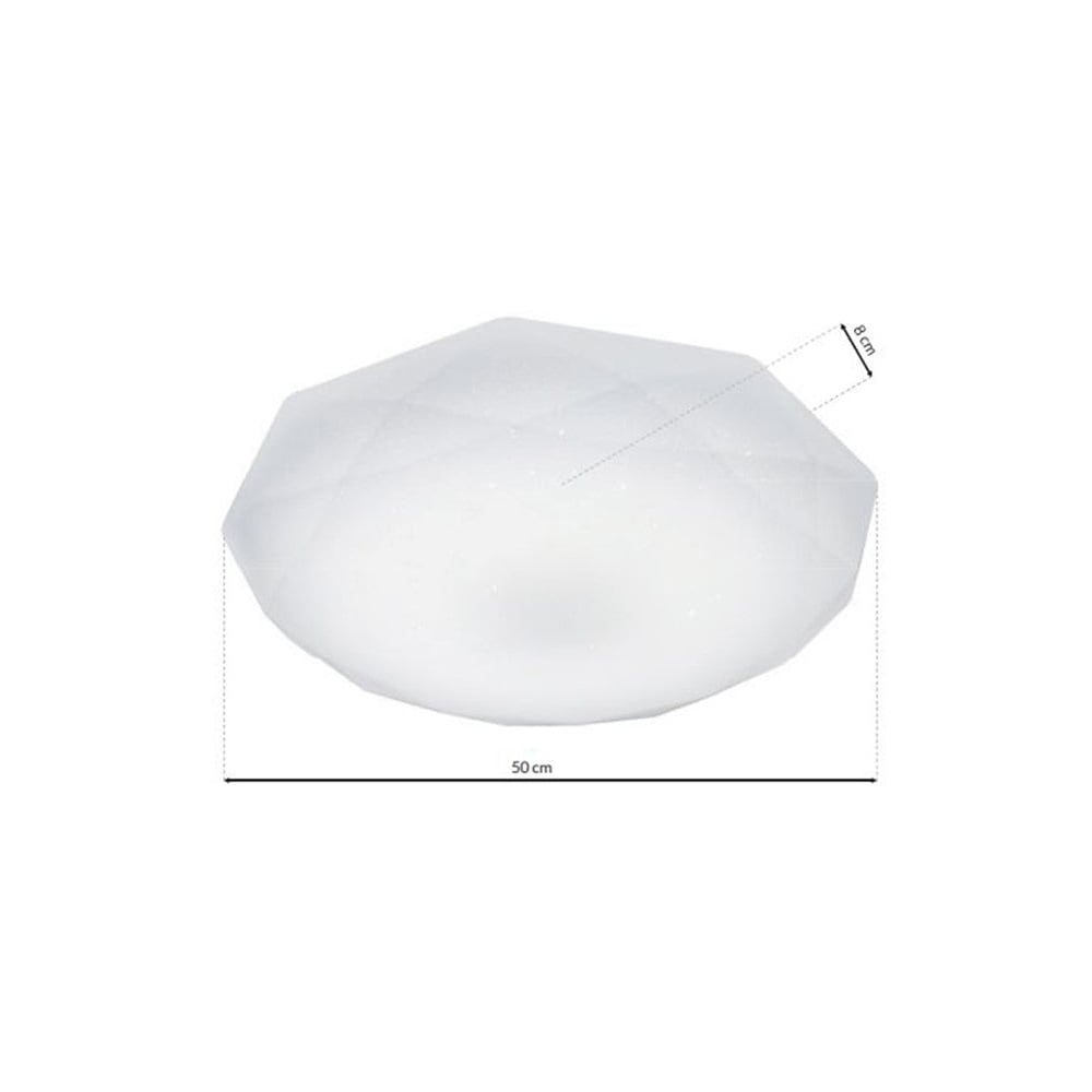 Milagro Hex White LED Ceiling Lamp 230V Image 6