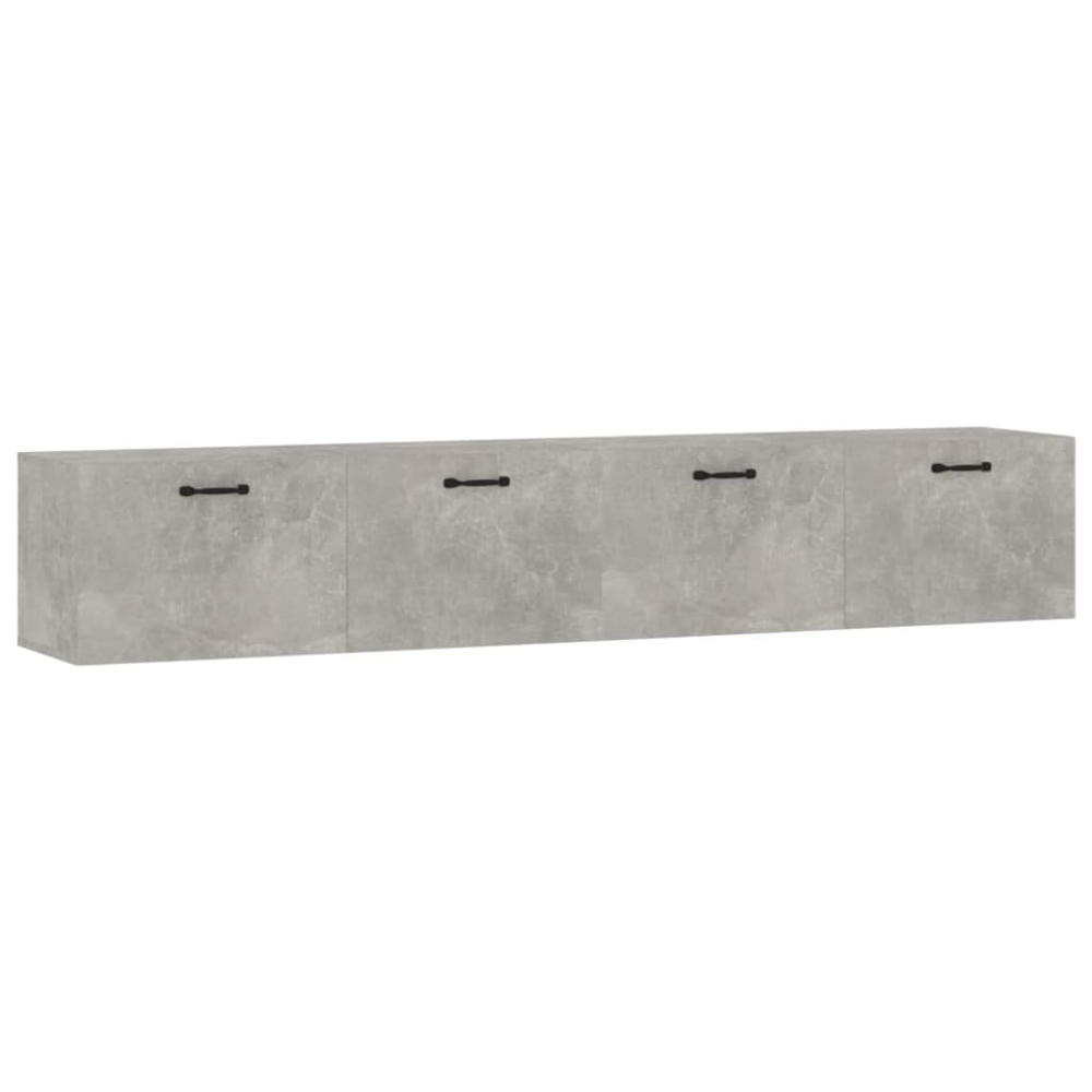 vidaXL 2 Door Concrete Grey Wall Cabinet Set of 2 Image 2