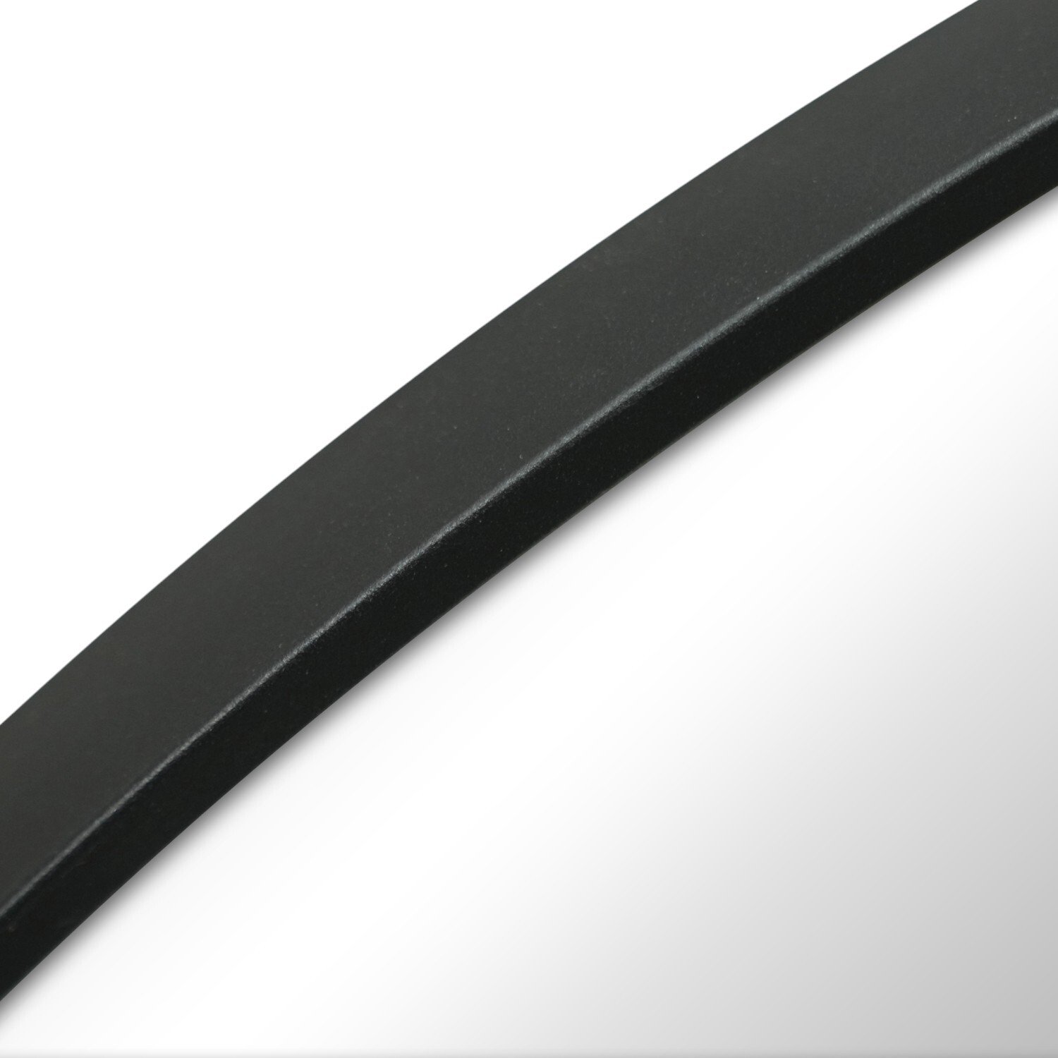 Round Metal Mirror Black Image 3