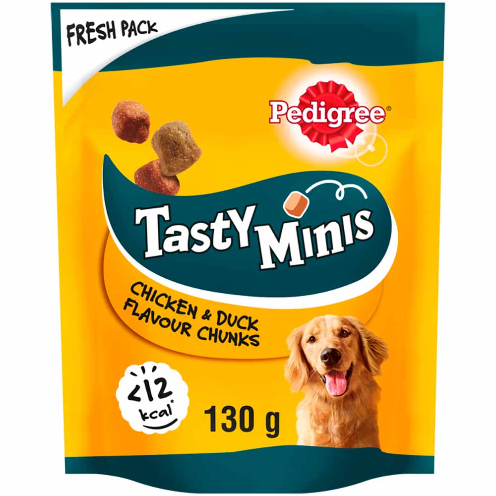 PEDIGREE Tasty Minis Dog Treats Chewy Cubes with Chicken and Duck 130g Image 1