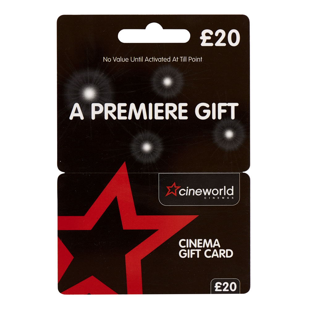 Cineworld 20 Gift Card | Wilko