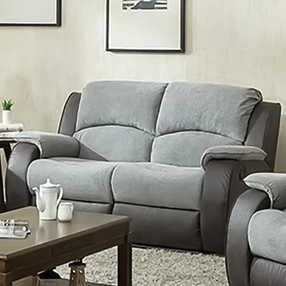 Charleston 2 & 3 Seater Grey Recliner Sofa Set Image 5