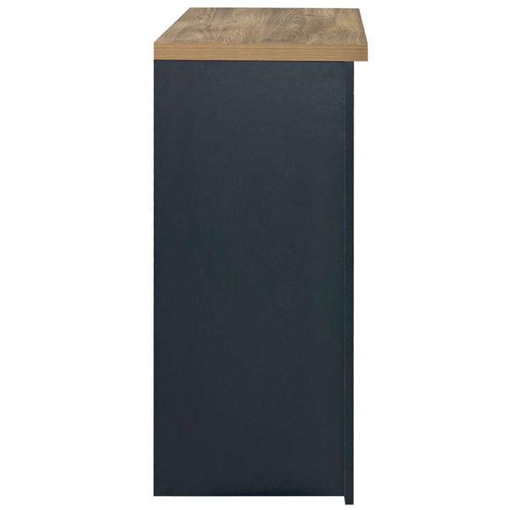 Highgate 4 Drawer Navy and Oak Chest of Drawers Image 4
