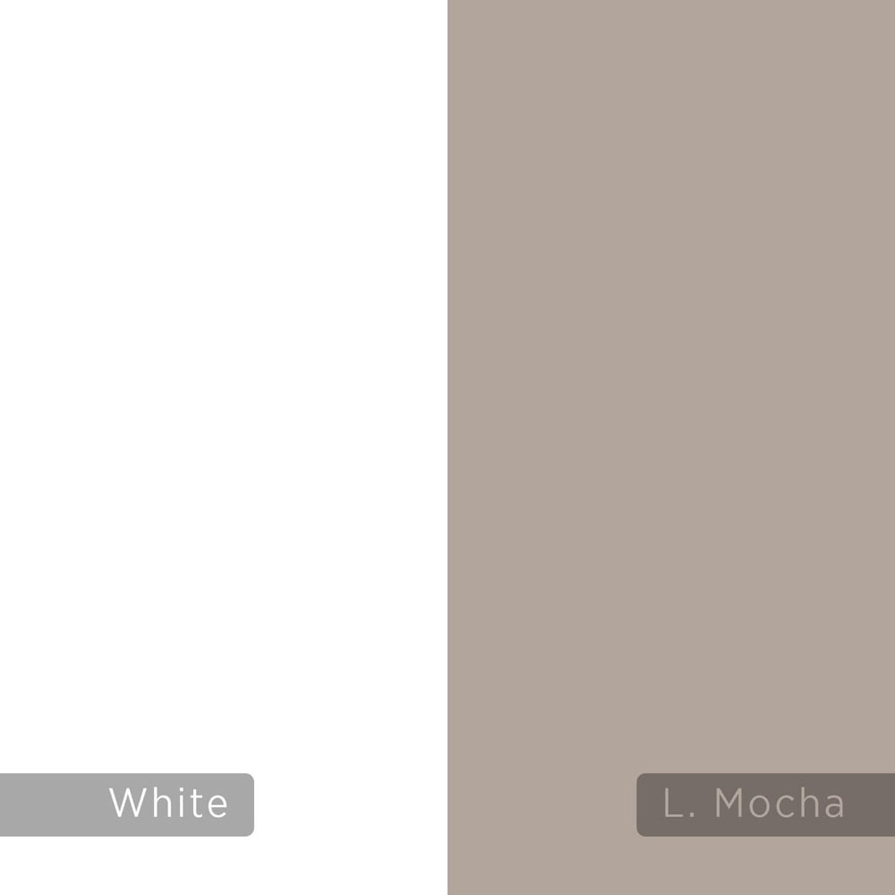 Decortie Tontini 4 Door Mocha Grey and White TV Unit Image 5