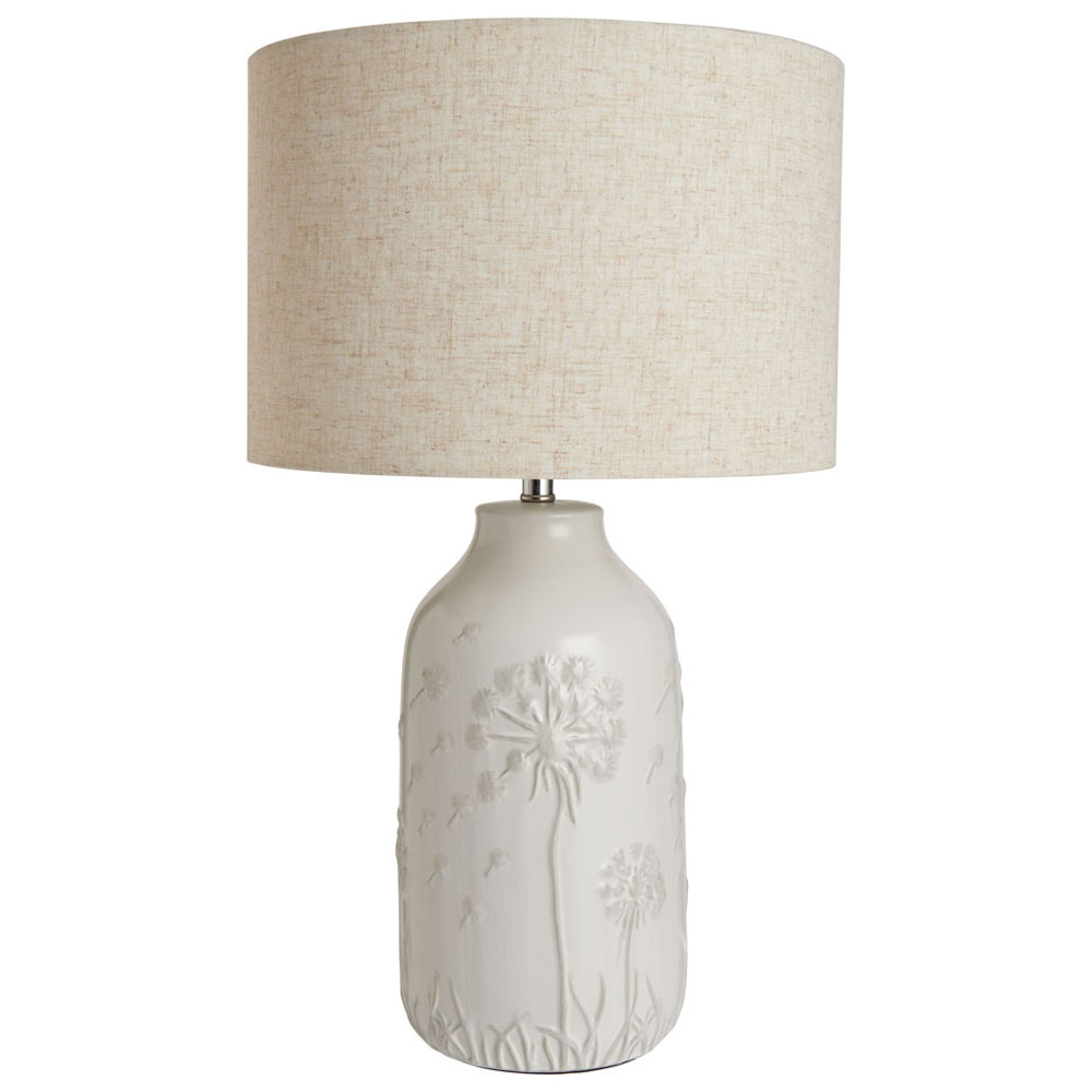 Wilko Ceramic Floral Table Lamp Image 1